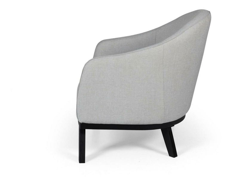 Křeslo Leanardi (světle šedá + černá)