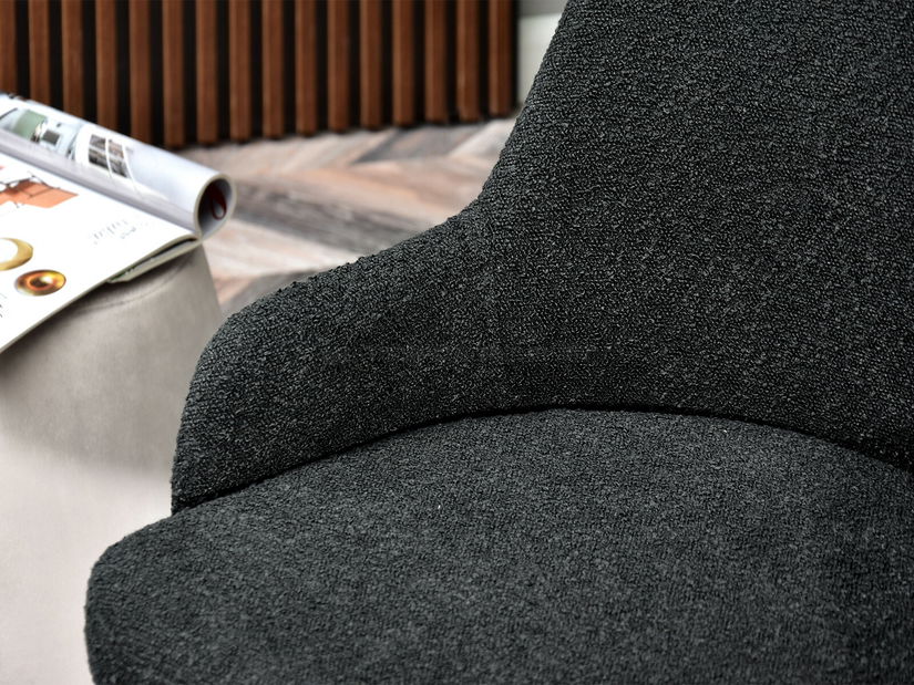 Relaxační křeslo Mio M (černá + zlatá)