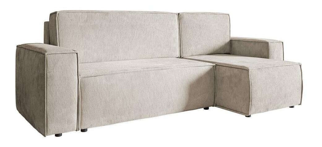 Rohová sedací souprava Copenhagen L (karamelová + černá)