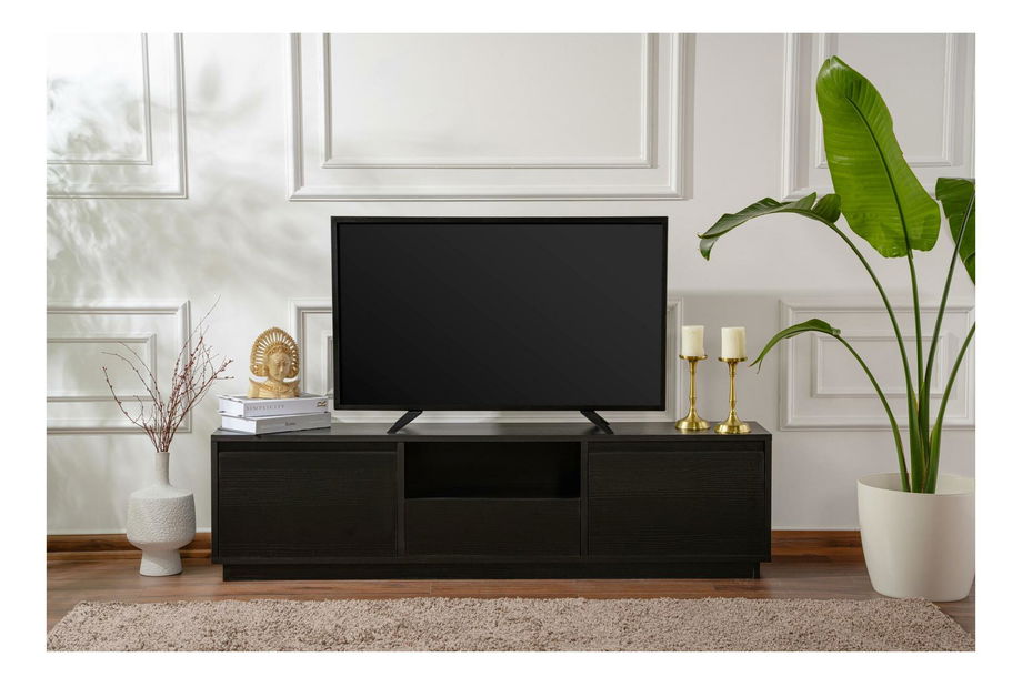 TV skříňka Vangarella (tmavé dřevo)