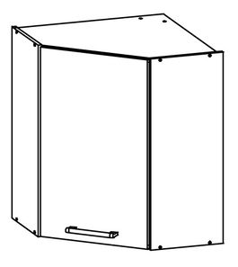 Horní kuchyňská skříňka, rohová Modesta MD10 G60 NW