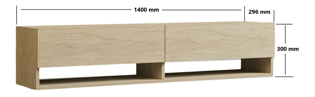 TV stolek/skříňka Agro (travertin)