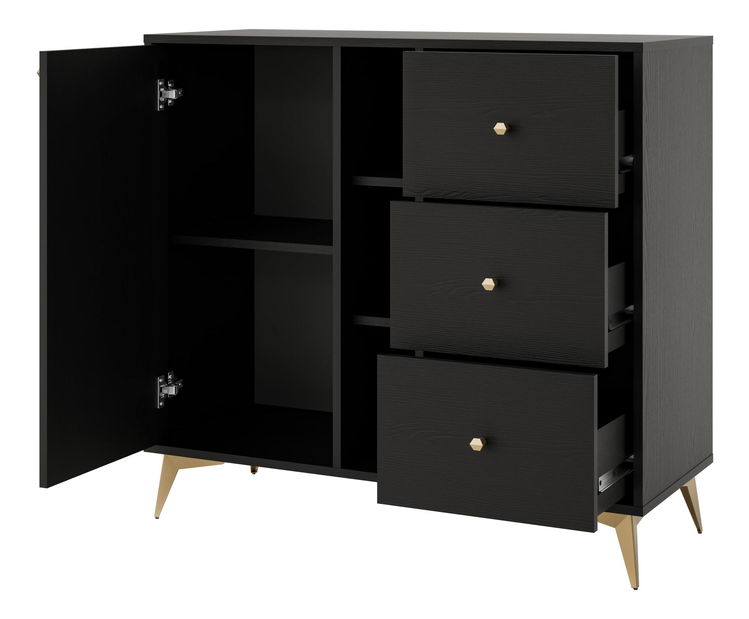 Komoda Tokyna 824 (černá)