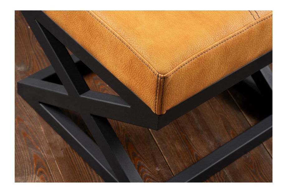 Taburetka Kotonello 2 (hořčičná + černá)