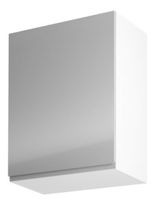 Horní kuchyňská skříňka G601F Aurellia (bílá + lesk šedý) (L)