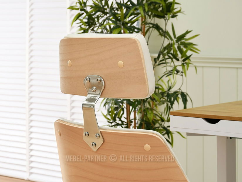 Křeslo Franc (krémová + chromová)