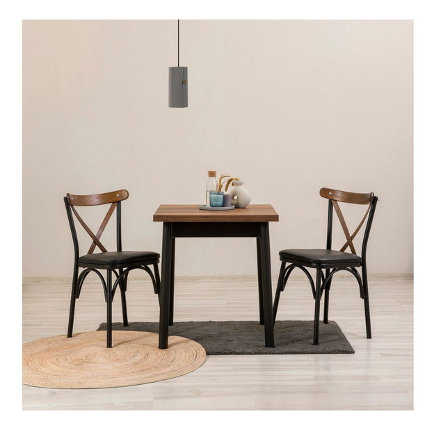 Jídelní set Duvasa 12 (černá) (pro 2 osoby)