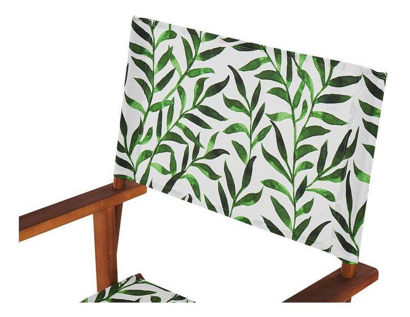 Sada 2 potahů na zahradní lehátko Ciala (zelená + bílá)