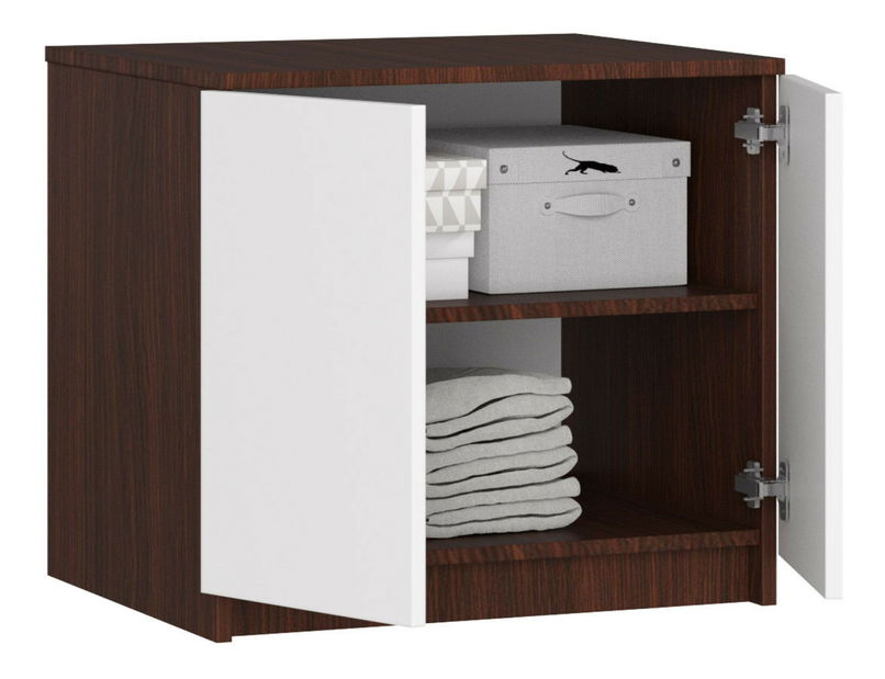 Nadstavba na skříň Sashka II (wenge + bílá)