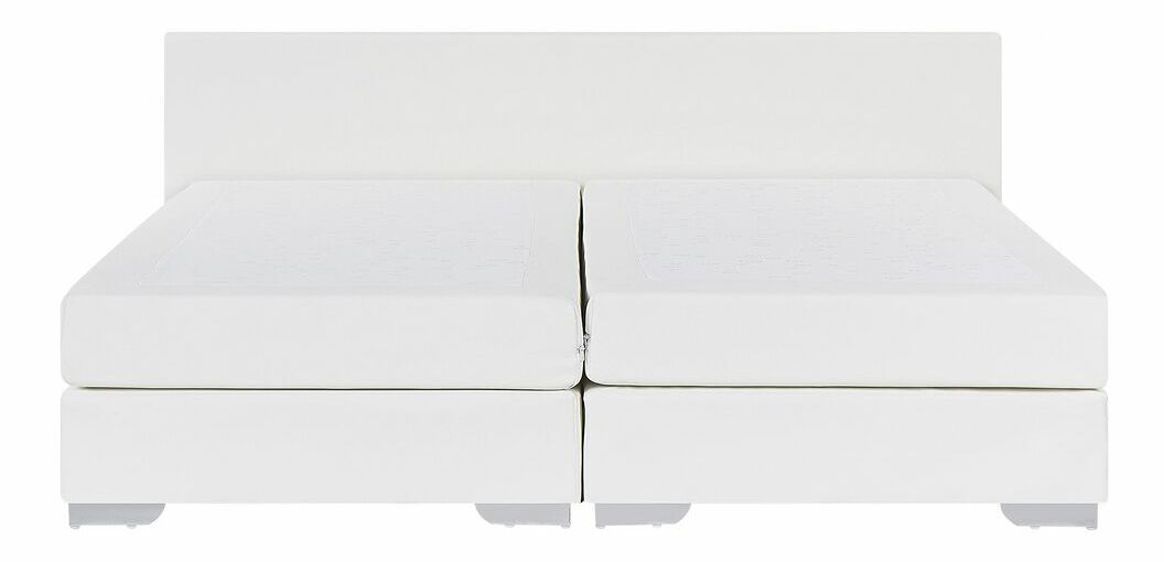 Boxspring postel 160 cm PREMIER (s matracemi) (bílá)