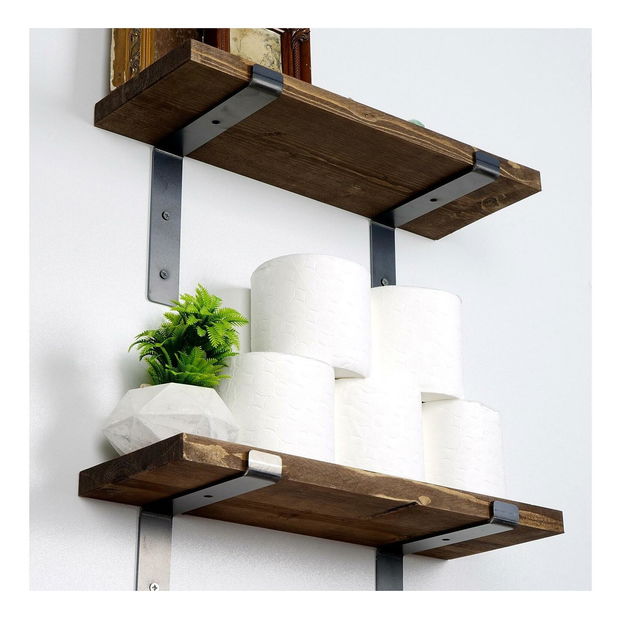 Set 2ks. polic Dupone 15 (ořech + černá)