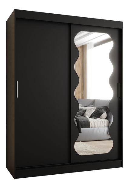 Šatní skříň 150 cm Spock (černá)