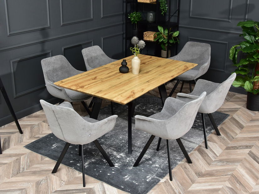 Židle Mirabell (šedá + černá)