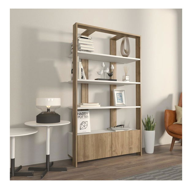 Regál Eleanoretta (ořech + bílá)