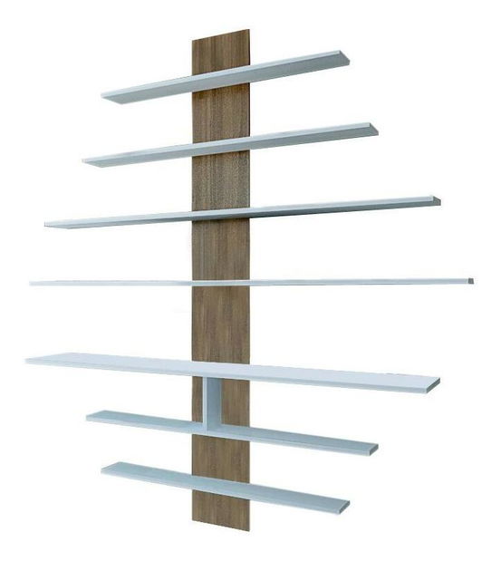 Obývací stěna Ziva 1 (bílá + ořech)