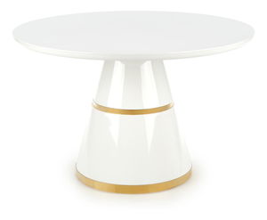 Jídelní stůl Varam (bílá + zlatá) (pro 4 osoby)