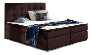 Boxspring postel 140 cm Irma 01 (tmavě hnědá)