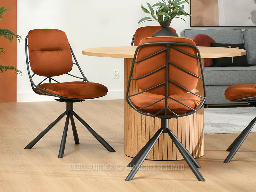 Židle Brooklyn (měděná + černá)