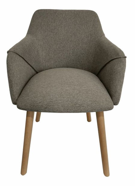 Relaxační křeslo PETRAS (hnědá + buk)