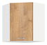Rohová horní kuchyňská skříňka Sylrona 58 x 58 GN 72 1F (dub lefkas + bílá)