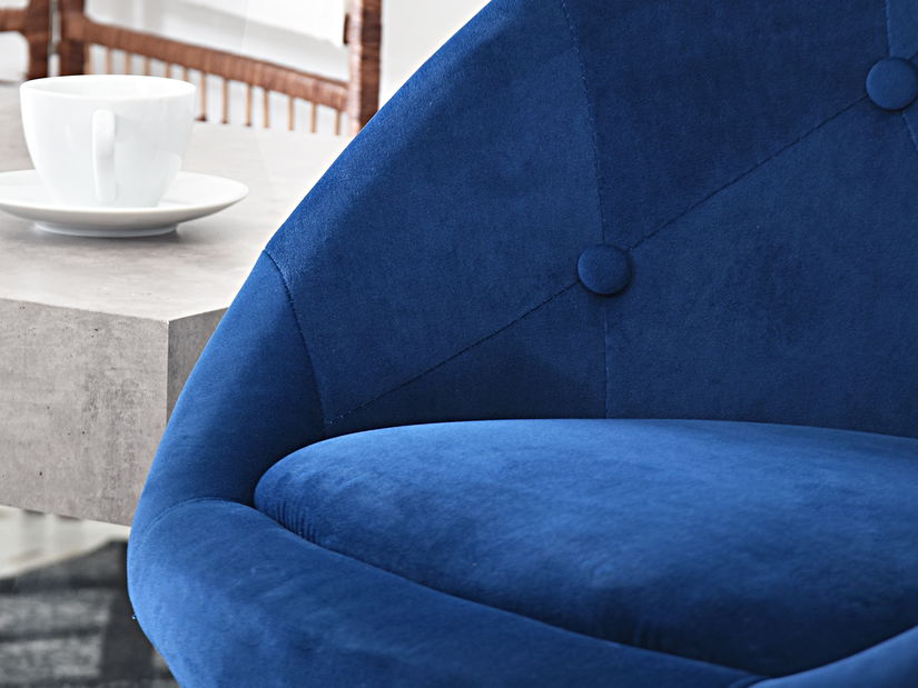 Křeslo Lush 3 (námořnická + chromová)