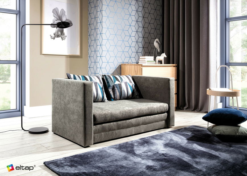 Pohovka dvojsedačka Navase (světlešedá)