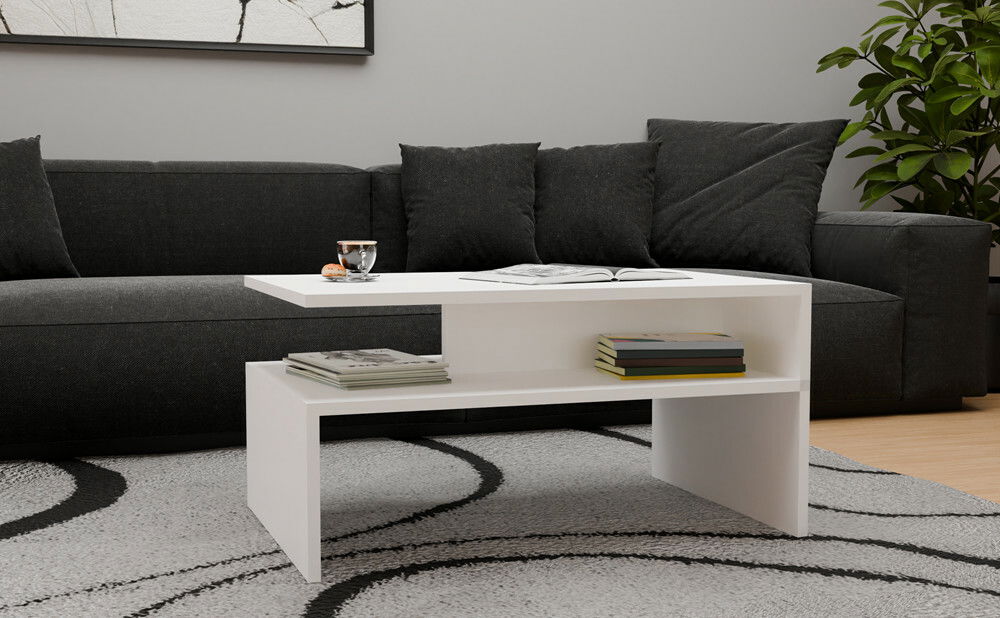 Konferenční stolek Bolivar 1 (bílá)