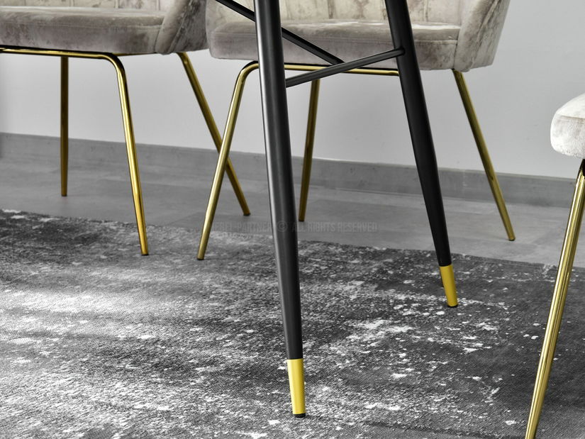 Jídelní stůl Barno (šedá + černá)