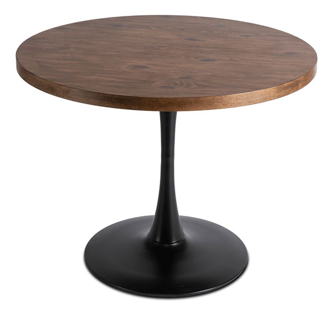 Jídelní stůl Luchan (dub rustikal + černá) (pro 4 osoby)