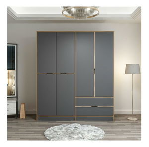 Šatní skříň Erich 2 (zlatá)