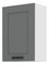 Horní kuchyňská skříňka Lucid 50 G 72 1F (dustgrey + bílá)