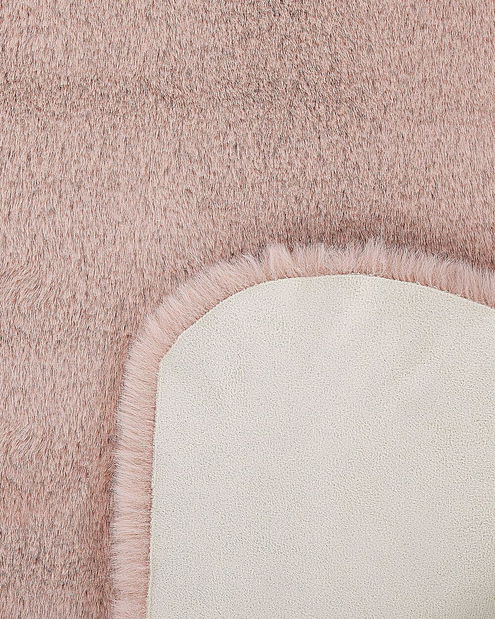 Koberec z umělé kožešiny Ultan (růžová)