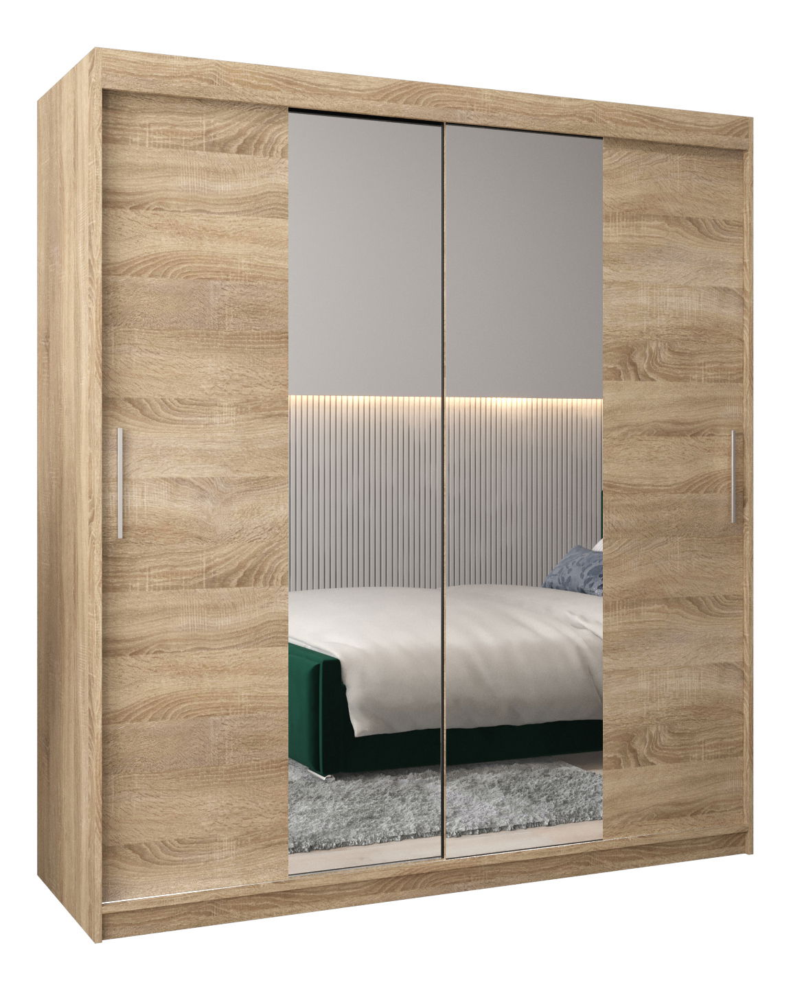 Šatní skříň 180 cm Toki 1 (Dub sonoma + Dub sonoma)