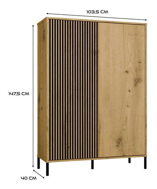 Skříňka Kamarussa Slim 3 (dub artisan)