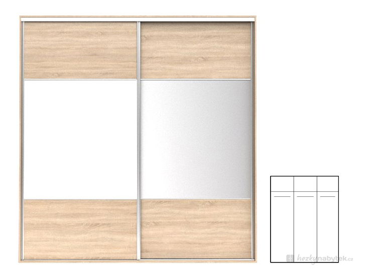 Šatní skříň BRW F19 SZF2M/230