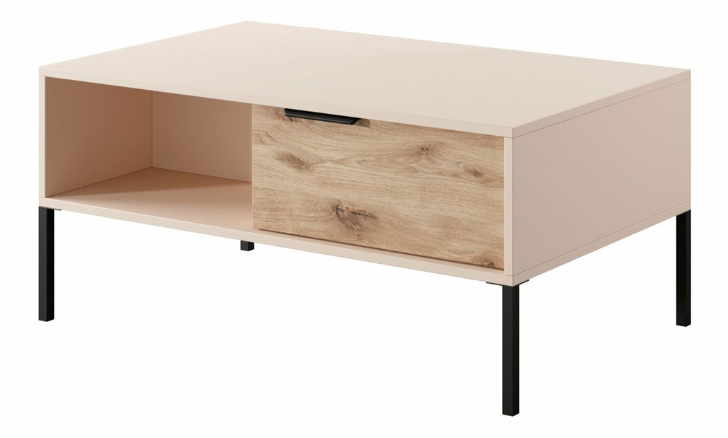 Konferenční stolek Rastafa 2S (dub vikingský + béžová)