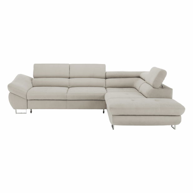 Rohová sedací souprava Falio (P) (šedobéžová)