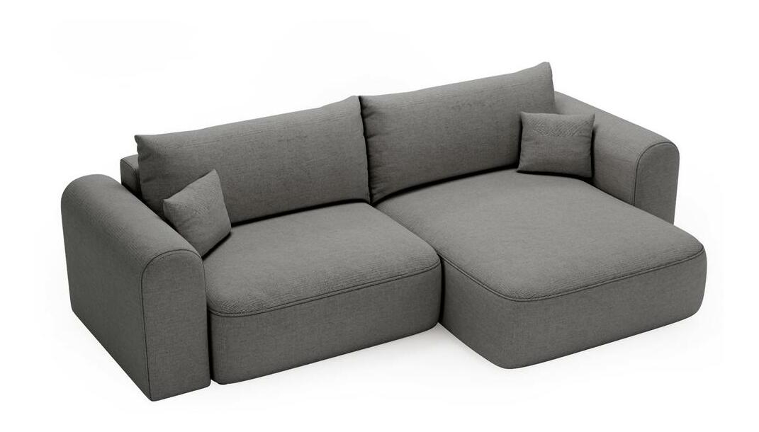 Rohová sedací souprava Sorento (tmavě šedá + černá)