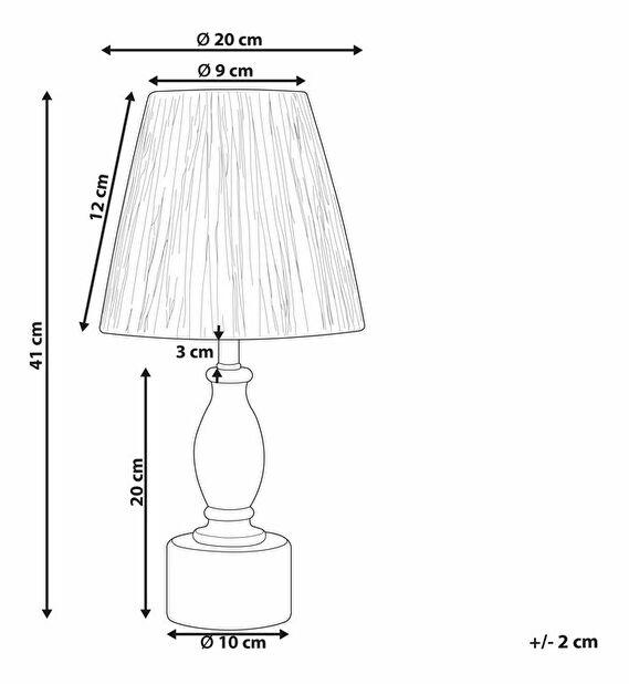 Stolní lampa Morza (přírodní)