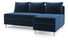 Rohová sedací souprava Vlada (P) (tmavě modrá)