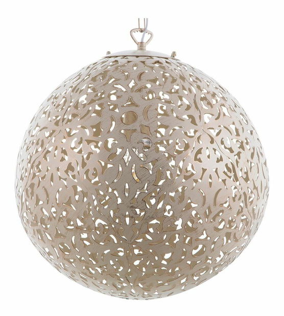 Závěsná lampa Murcia (krémová)