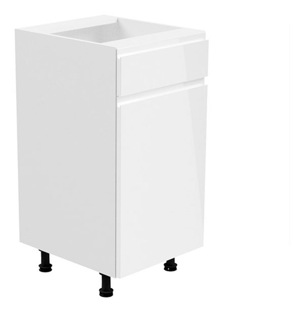 Dolní kuchyňská skříňka D40S14 Aurellia (bílá + lesk bílý) (P)