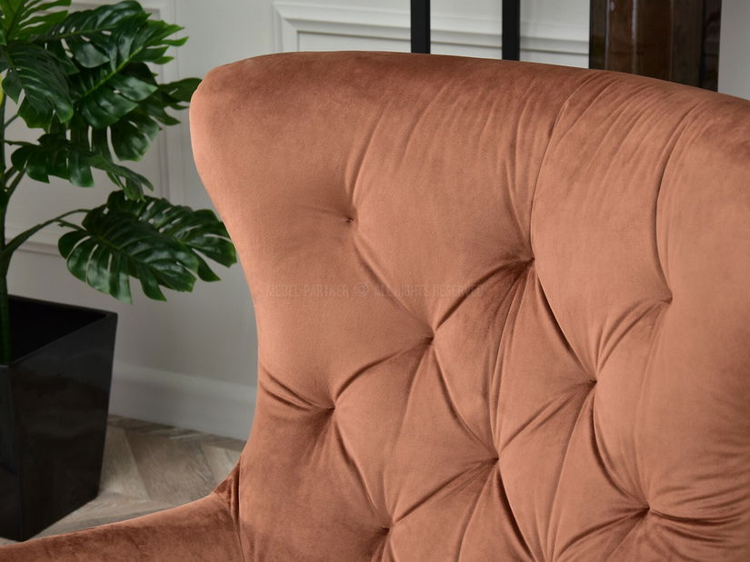 Křeslo Aaron (měděná + černá)