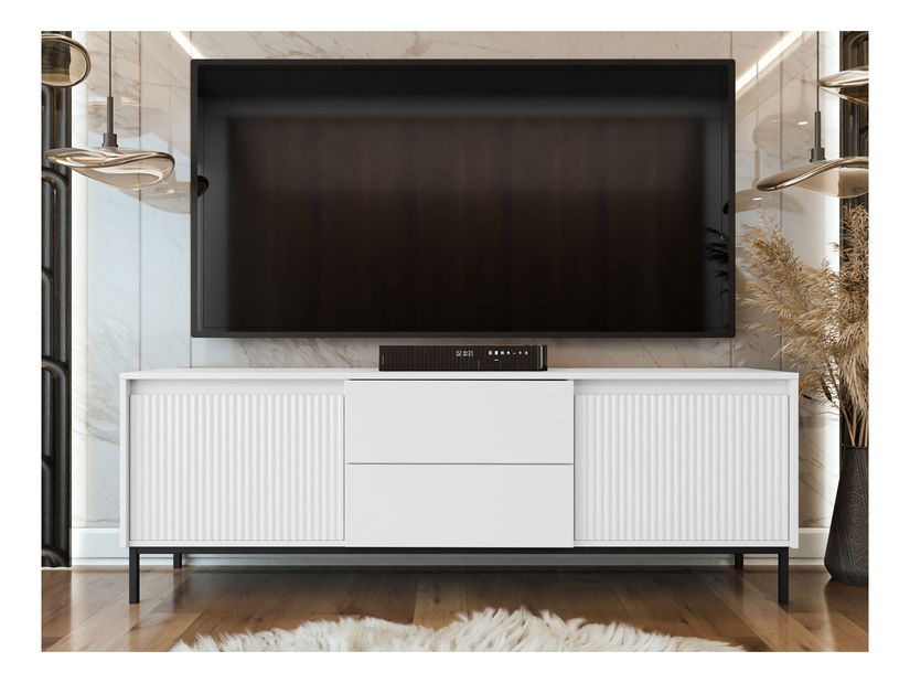 TV skříňka Somkera 2K2SZ (bílá + černá)