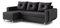  Rohová sedací souprava Eugenie (L) (šedočerná)