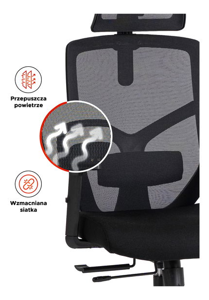  Kancelářská židle Benno (černá)