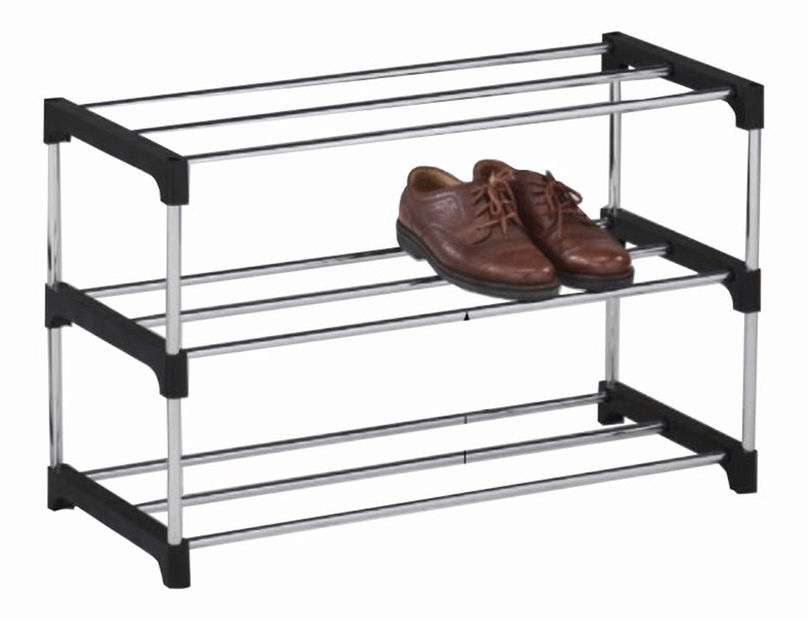 Botník Spalva (černá + chrom)