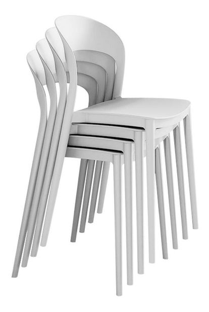 Jídelní židle Recibir (bílá)