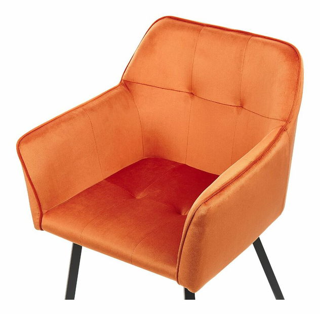 Set 2 ks jídelních židlí Jasminka (oranžová)