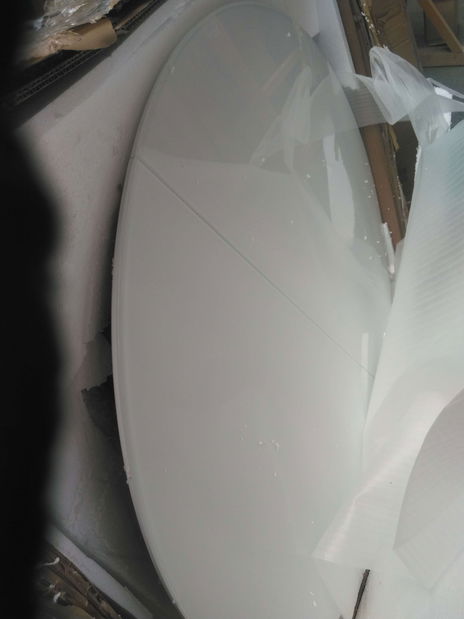 Jídelní stůl Zamon (pro 4-6 osob) (lesk bílý) *bazar